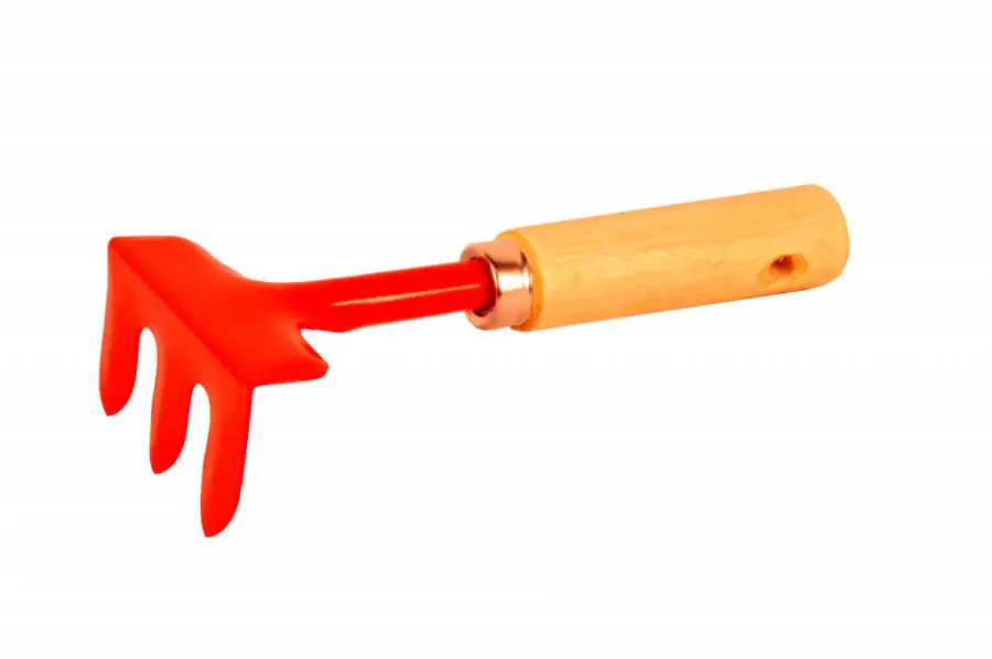 G&F Justforkids Garden Tools Set with Canvas Tote Hand, Rake, Shovel & Trowel,1 Pack, Metal Material- - 2