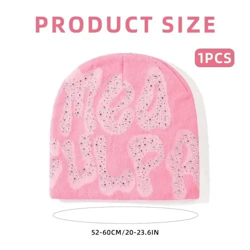 GFLPO MEA Culpa Beanie Y2k Beanie Women Beanies Y2k Hat Graphic Beanies Winter Hat Knit Skull Cap Knitted Cap Y2k Accessories - 3