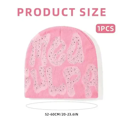 GFLPO MEA Culpa Beanie Y2k Beanie Women Beanies Y2k Hat Graphic Beanies Winter Hat Knit Skull Cap Knitted Cap Y2k Accessories - 3
