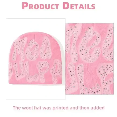 GFLPO MEA Culpa Beanie Y2k Beanie Women Beanies Y2k Hat Graphic Beanies Winter Hat Knit Skull Cap Knitted Cap Y2k Accessories - 2