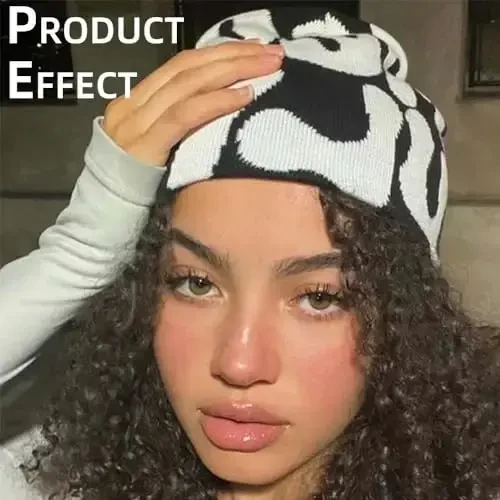 GFLPO MEA Culpa Beanie Y2k Beanie Women Beanies Y2k Hat Graphic Beanies Winter Hat Knit Skull Cap Knitted Cap Y2k Accessories - 5