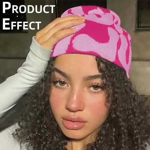 GFLPO MEA Culpa Beanie Y2k Beanie Women Beanies Y2k Hat Graphic Beanies Winter Hat Knit Skull Cap Knitted Cap Y2k Accessories - 4