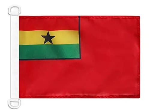 Ghana Civil Ensign NAUTICAL Flag 18'' x 12'' - Ghanaian merchant flags 30 x 45 cm. - Banner 12x18 in for boat - AZ FLAG - 1