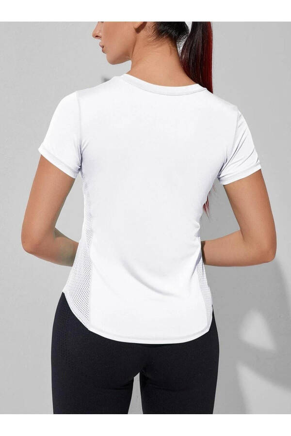 Ghassy Co. Ayollar uchun Dry Fit Yugurish Yoga Tez Quruvchi Namlikni Yutadigan Tor Yonli Havodor Sport T-shirti - 12