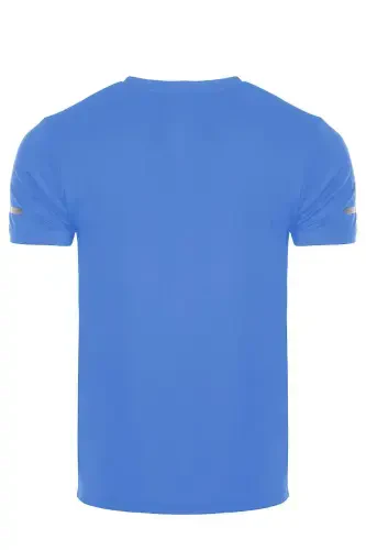 Ghassy Co. Men's Moisture Wicking Quick Dry Athletic Tech Performance Sports T-shirt-LIGHT BLUE - 3