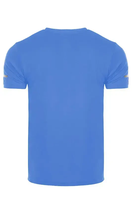 Ghassy Co. Men's Moisture Wicking Quick Dry Athletic Tech Performance Sports T-shirt-LIGHT BLUE - 3