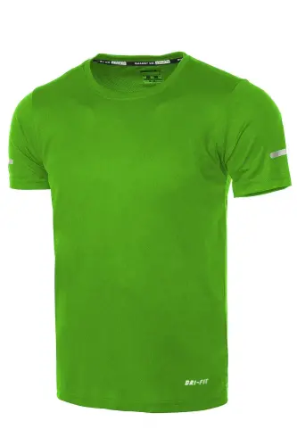 Ghassy Co. Men's Moisture Wicking Quick Dry Athletic Tech Performance Sports T-shirt-MINT GREEN 