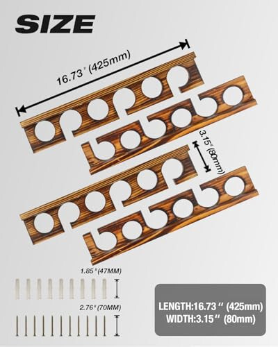 Ghosthorn 12 Çubukluk Balık Olta Rafı Duvara veya Tavana Monte Balık Olta Tutucu Garaj Depolama Organizatörü Balıkçılık Ekipmanları Erkekler Kadınlar İçin Hediyeler - 5
