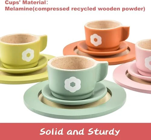 Giant Bean 27PCS Wooden Toy Plates and Dishes for Kitchen Set, Montessori Kitchen Toys for Girls and Boys, Wooden Play Kitchen Accessories - 38