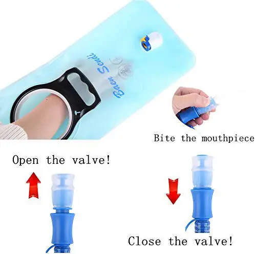 Гидрационный пакет Baen Sendi с 2-литровым рюкзаком для воды - Отлично подходит для активного отдыха, бега, походов, кемпинга, велоспорта, лыжного спорта - 5