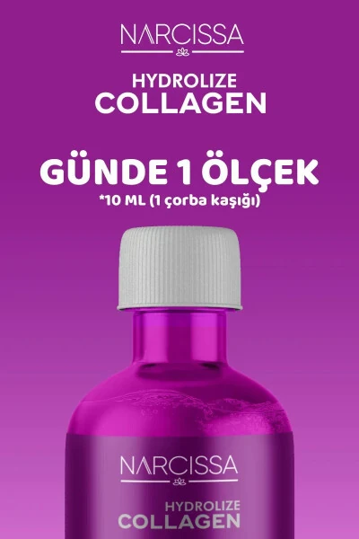 Gidrolangan Kollagen - 100% Sof Dengiz Kollageni, Gidrolangan Peptidlar Saqlovchi Suyuq Kollagen 400ML - 4