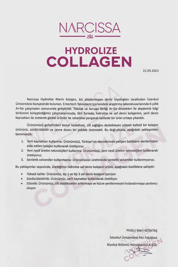 Gidrolangan Kollagen - 100% Sof Dengiz Kollageni, Gidrolangan Peptidlar Saqlovchi Suyuq Kollagen 400ML - 13