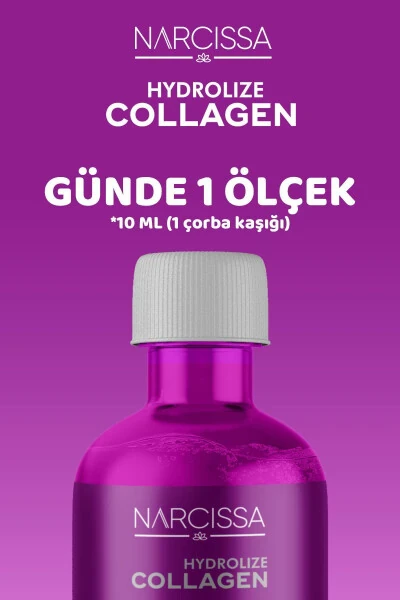Gidrolizlangan Kollagen - 100% Sof To'ng'iz Kollageni, Gidrolizlangan Peptidlarni O'z Ichiga Olgan Suyuq Kollagen 400ML - 4