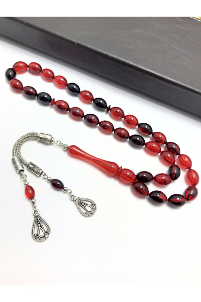 Gift for Dad, Father's Day Rosary, Red and Black Beaded Rosary in a Wooden Box - 8