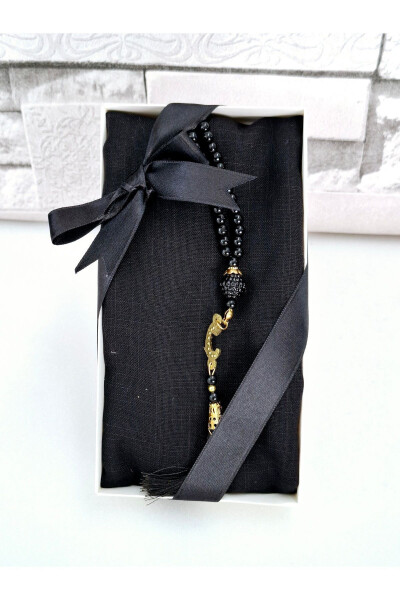 Gift Headscarf Set with Pearl Tasbih in Box (MEVLİT SÜNNET HAJJ UMRAH) - 3