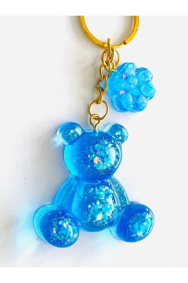 GIFT KEYCHAIN WITH BLUE BEAR - 1