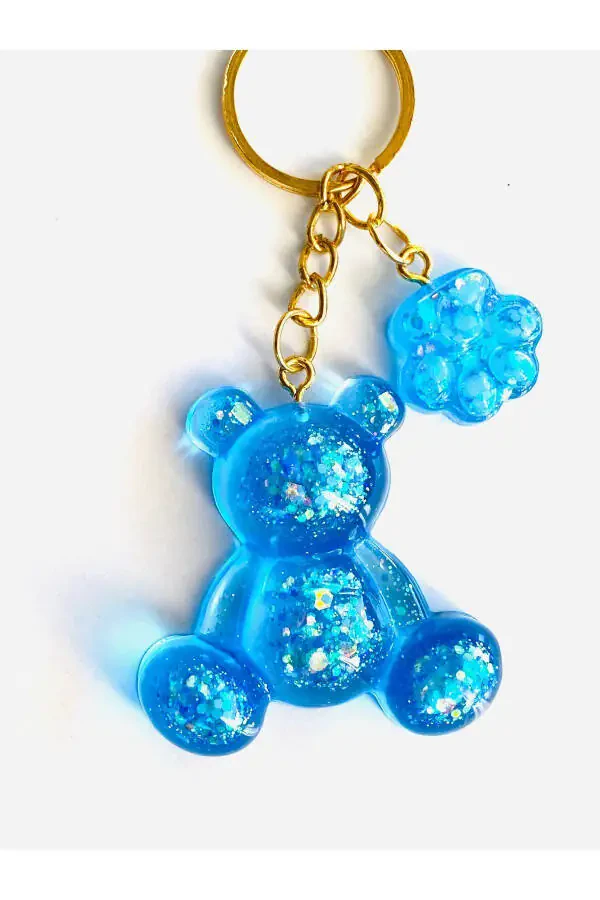 GIFT KEYCHAIN WITH BLUE BEAR - 2