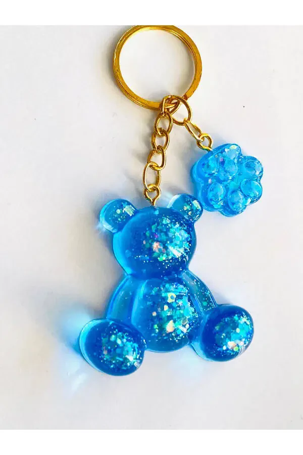 GIFT KEYCHAIN WITH BLUE BEAR - 3