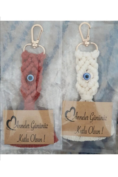 Gift Macrame Keychain for birthday circumcision Engagement mevlid for gift keychain (35 pcs) - SUDE DESIGN