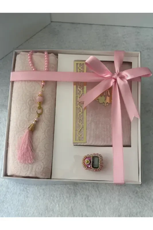 gift prayer rug set-pink - 6