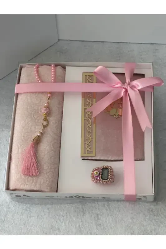 gift prayer rug set-pink - 7