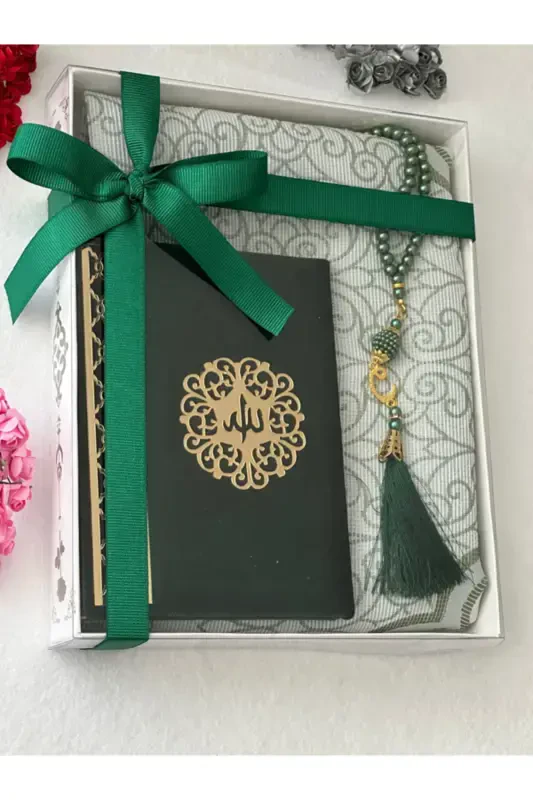 Gift Prayer Set Green Color-Green - 3