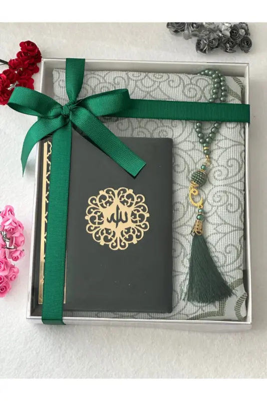 Gift Prayer Set Green Color-Green - 2