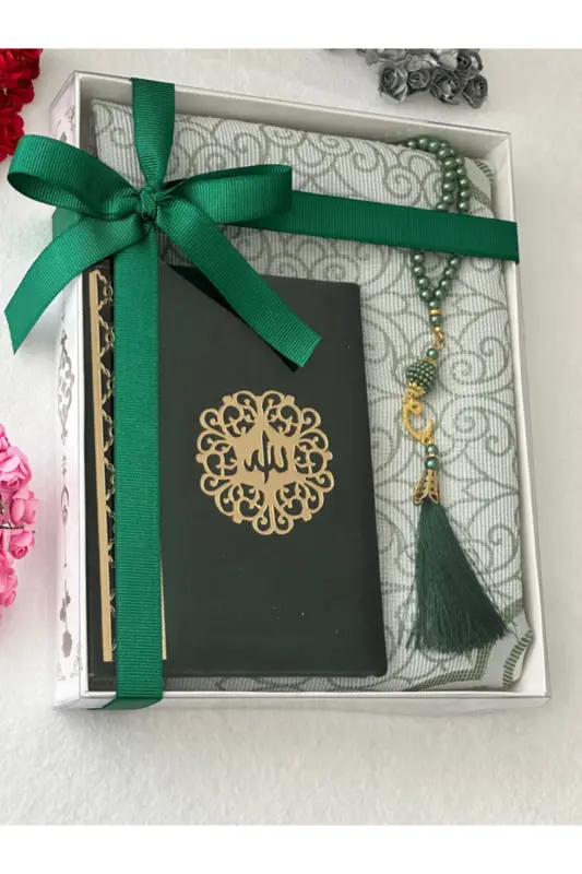 Gift Prayer Set Green Color-Green - 3