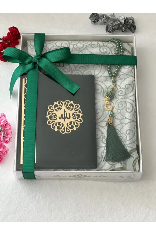 Gift Prayer Set Green Color-Green - 4