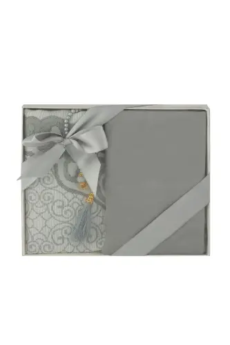 Gift Set Prayer Beads Shawl Set-GRAY 