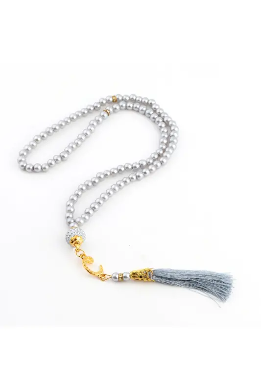 Gift Set Prayer Beads Shawl Set-GRAY - 4