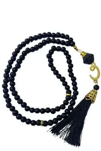 Gift Stone Dhikr Counter and Rosary Set Boxed-Black - 2
