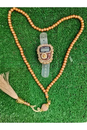 Gift Stone Dhikr Counter and Rosary Set Boxed-hazel - 3