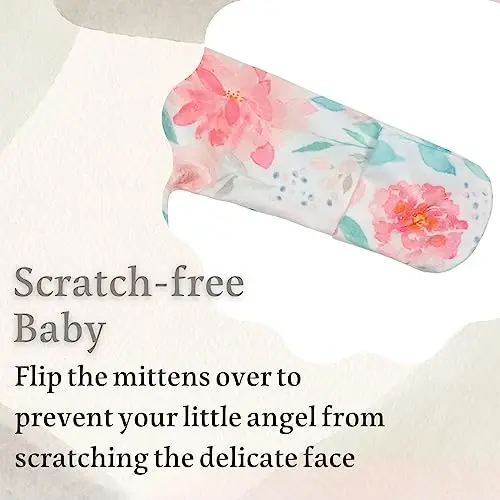 Giggle Angel Newborn Baby Sleeper Gown - Knotted Nightgown Coming Home Outfits for Baby Girl - 2-Piece Set With Hat - 4