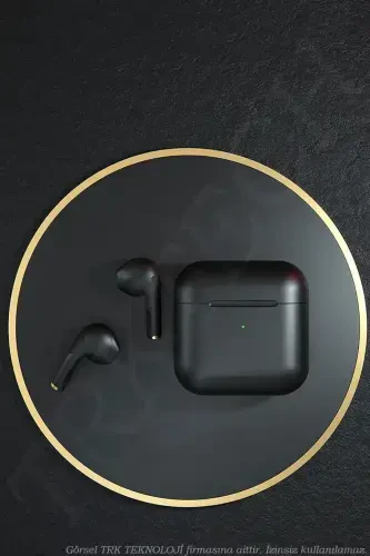 G'ilof sovg'asi bilan qora Pro 5 Plus Premium A sifatli Bluetooth 5.3 versiyasi Bluetooth quloqchinlari-qora - 3