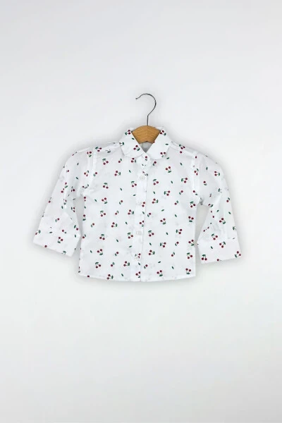 Gilosli naqshli ko'ylakli bog'bon chaqaloq libos - 3