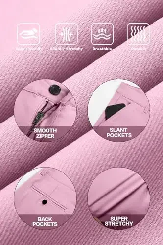 GINGTTO Erkaklar Kostyumi Shim Slim Fit Chino Shimlar Erkaklar Uchun Rasmiy - 6