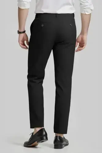 GINGTTO erkaklar ko'ylagi Slim Fit Stretch erkaklar uchun rasmiy shimlar - 4