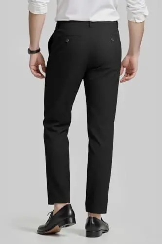 GINGTTO erkaklar ko'ylagi Slim Fit Stretch erkaklar uchun rasmiy shimlar - 4