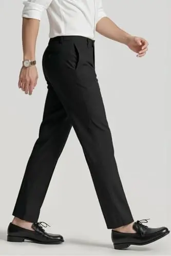 GINGTTO erkaklar ko'ylagi Slim Fit Stretch erkaklar uchun rasmiy shimlar - 3