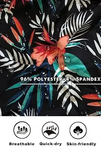 GINGTTO Erkaklar plyaj shortikalari mesh astarli cho'milish kostyumlari - 3