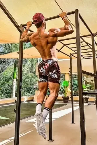 GINGTTO erkaklar plyaj shortilari Mesh astarli cho'milish kostyumlari - 6