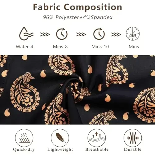 GINGTTO Erkaklar plyaj shortilari to'rli astarli cho'milish kostyumlari - 4