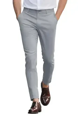 GINGTTO erkaklar shim kostyumi Slim Fit Stretch Chino erkaklar uchun - 1