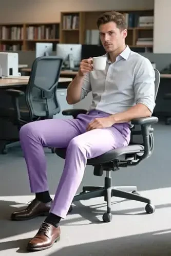 GINGTTO erkaklar shimining toraytirilgan bichimli stretch chinos shim - 5