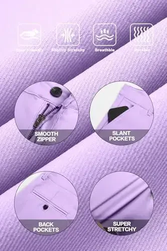 GINGTTO erkaklar shimining toraytirilgan bichimli stretch chinos shim - 6