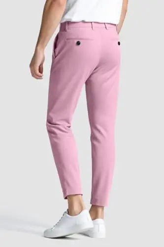 GINGTTO Erkek Elbise Pantolonları Slim Fit Chino Pantolon Erkekler için Resmi - GINGTTO (1)