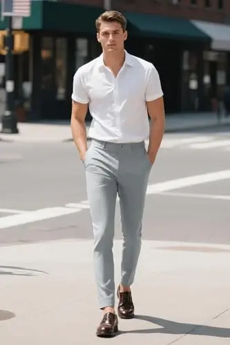 GINGTTO Mens Dress Pants Slim Fit Stretch Chino Pants for Men - 5