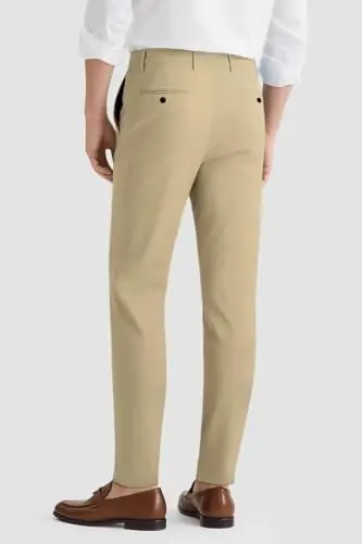 GINGTTO Mens Dress Pants Slim Fit Stretch Chino Pants for Men - 2