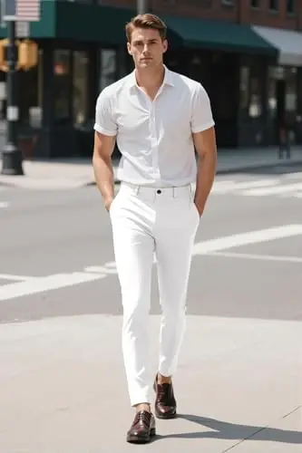 GINGTTO Mens Dress Pants Slim Fit Stretch Chino Pants for Men - 4